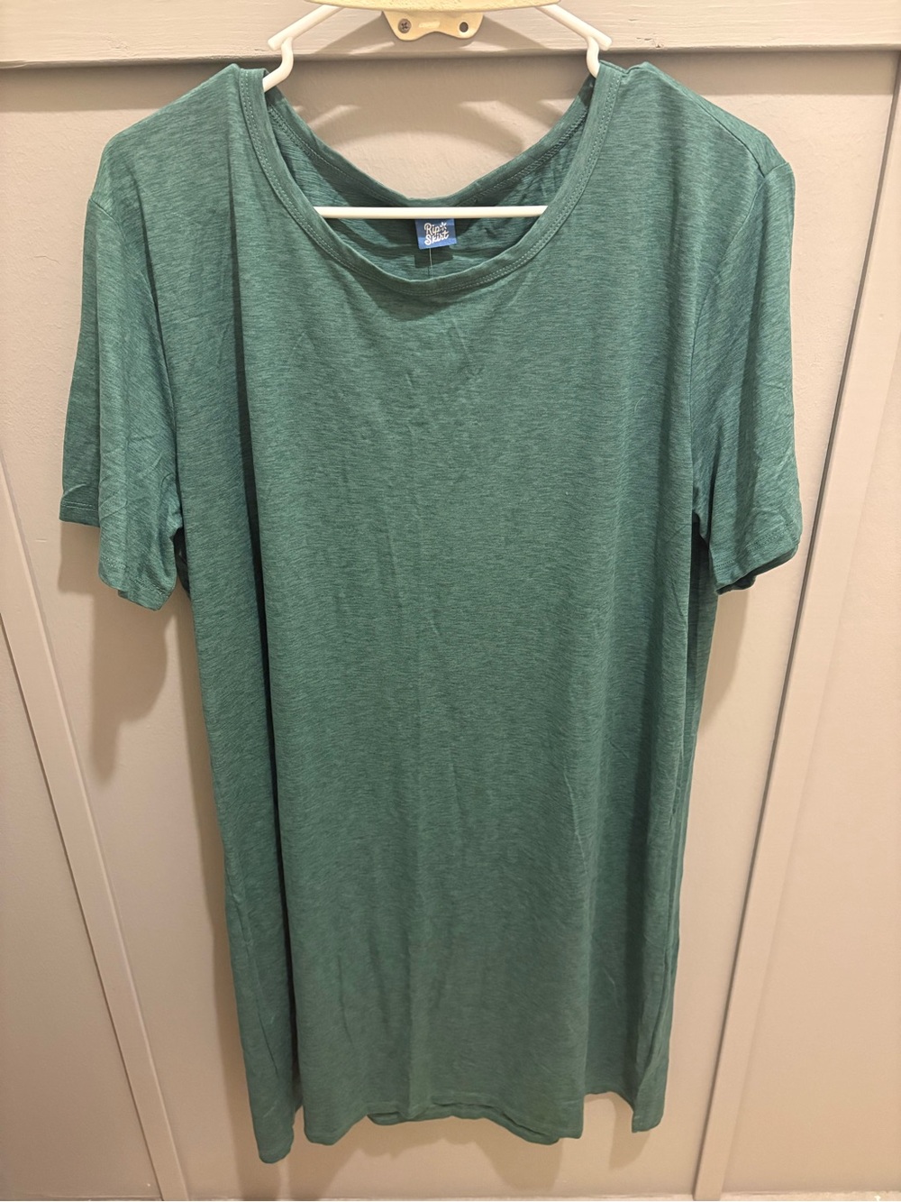 Ripskirt Hawaii Jasper Green Crewneck Dress